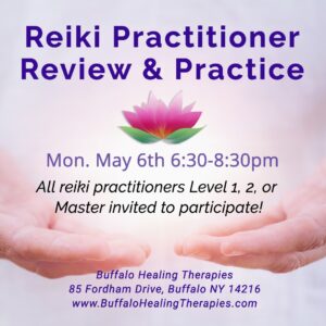 May 6th reiki practice- Buffalo Healing Therapies IG